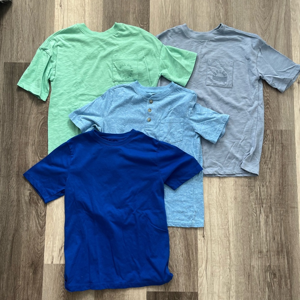 Bundle Kids' Blue and Green Short Sleeve Tees